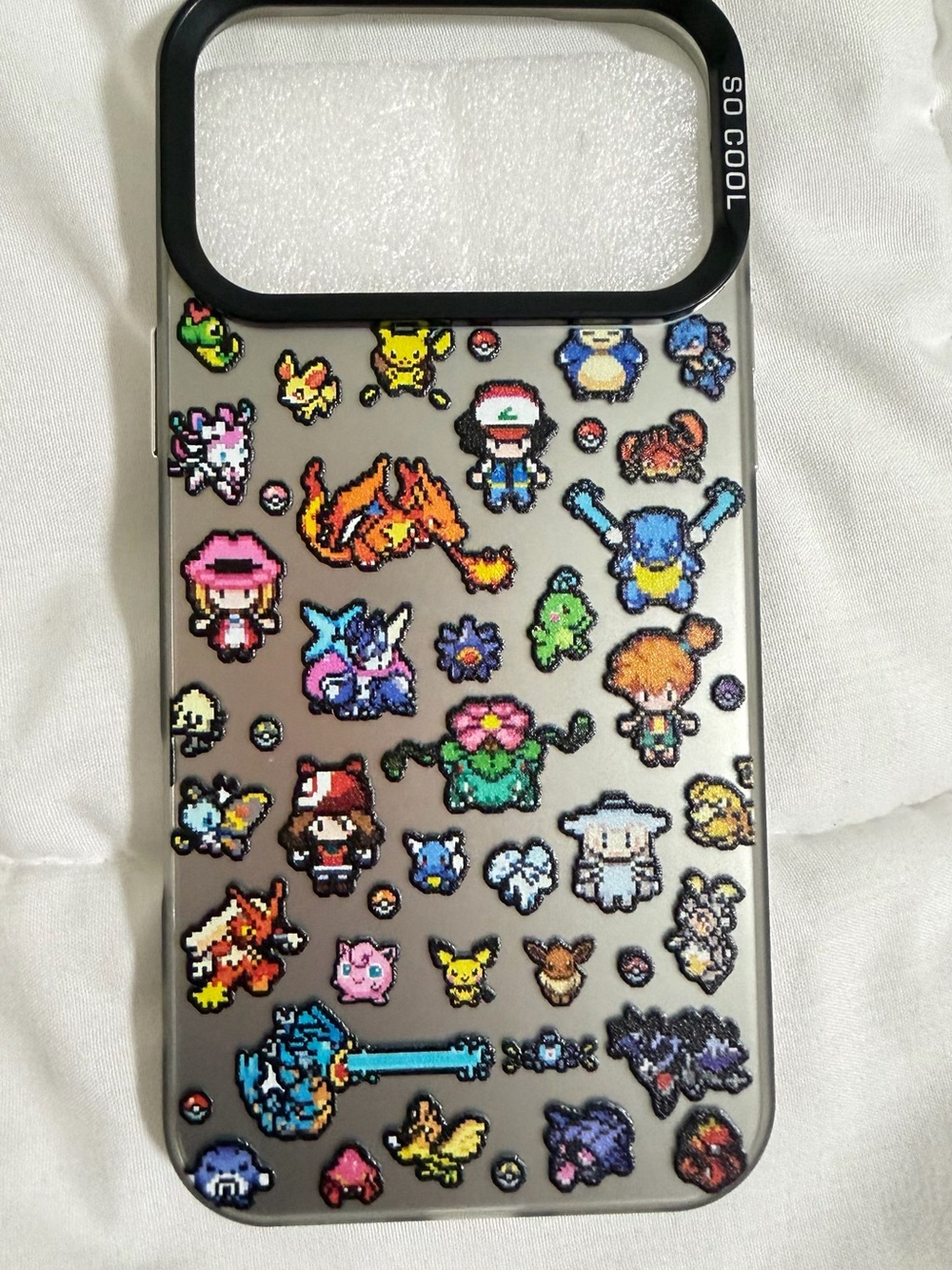 Pixel Pokemon Phone Case - Gray